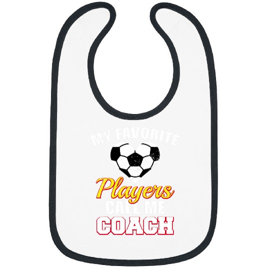 Sport Soccer My Favorite Players Call Me Coachs Funny Soccer Coach Bibs
