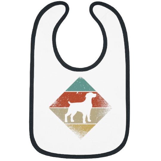 Brittany Spaniel Pet Vintage Retro 1970s Dog Breed Bibs