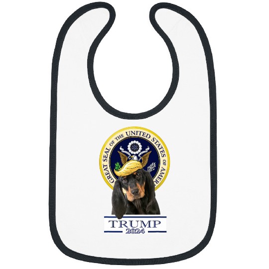 Coonhound Pet Trump 2024 Black and Tan Bibs