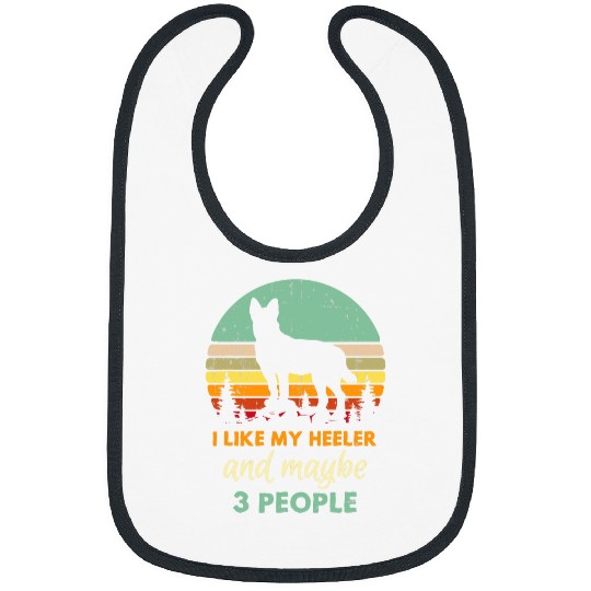 Australian Cattle Pet Funny Blue Heeler Gift Red Heeler Joke Australian Cattle Bibs