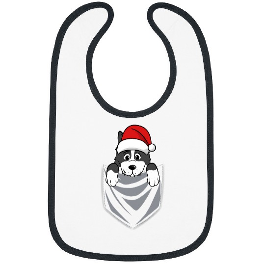 Border Collie Pet Pocket Graphic Border Collie Funny Dog Christmas Bibs