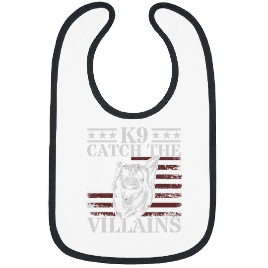 German Shepherd Pet K9 Catch the villains Canine unit Bibs