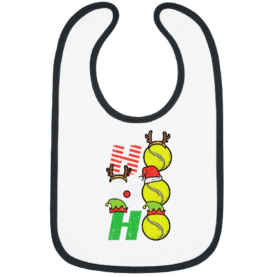 Sport Tennis Christmas Tennis Ho Ho Ho Funny xmass Sports Men Women Kids Bibs