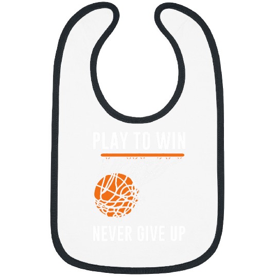 Sport Basketball Play To Win Never Give Up Bibs