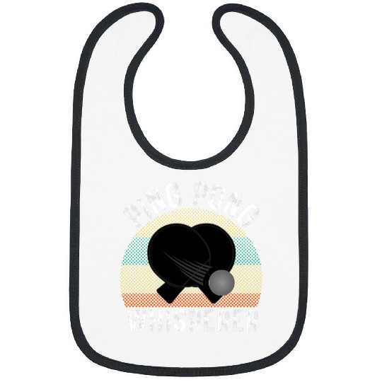 Sport Ping Pong Whisperer Funny Ping Pong Player Gift Bibs