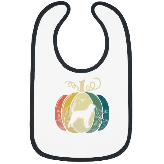 Coonhound Pet Vintage Pumpkin Tan Coonhound Dog Funny Halloween Costume Bibs
