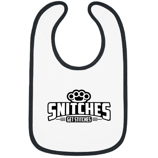 Boxer Pet Snitches Get Stitches Funny Meme Fighting Boxer Gag Gift Bibs