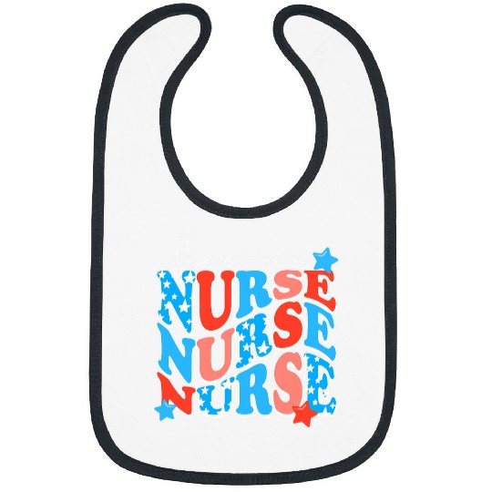 All American nurses For Memorial Day and 4th of July Bibs