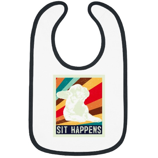 French Bulldog Pet Frenchie Dog Retro French Bulldog Boys Girls Adults dog lover Bibs