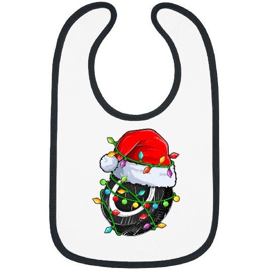 Sport Hockey Santa Sports Design For Men Boys Christmas Ice Bibs