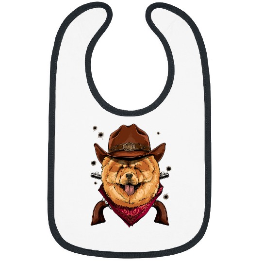 Chow Chow Pet Western Cowboy Chow Chow Country Music Rodeo Howdy Dog Lover 167 Bibs