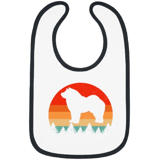 Chow Chow Pet Vintage Retro Chow Chow Dog Lover Bibs