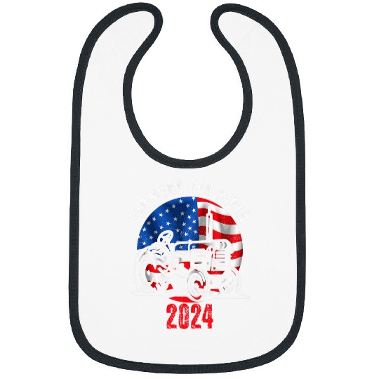 Farmer Joe Biden 2024 Democrats USA Flag Farmers For Biden Bibs