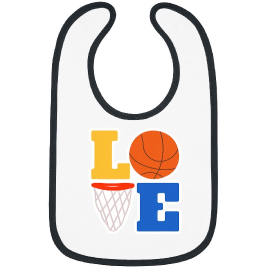 Sport Basketball Baby to Be Basketball Baby Love Rim Announcement Mom to Be Bibs