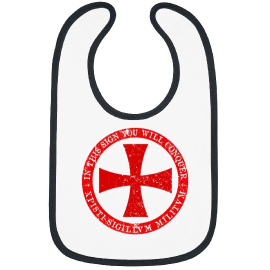 Maltese Pet Knights Templar Maltese Cross Shield Medieval Crusader Bibs