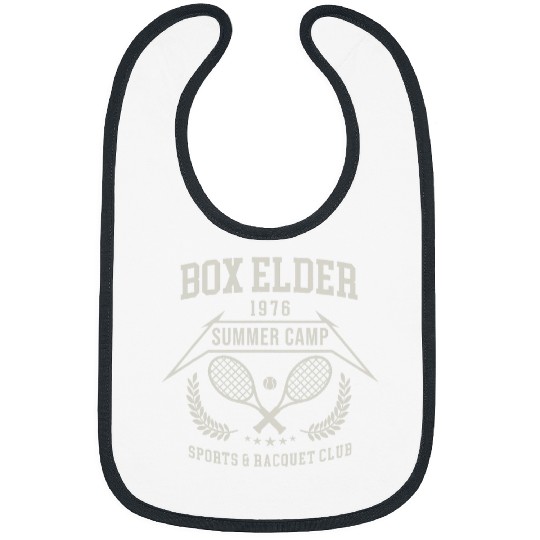 Sport Tennis Retro 70s Tennis Summer Camp Box Elder SD Mens Bibs