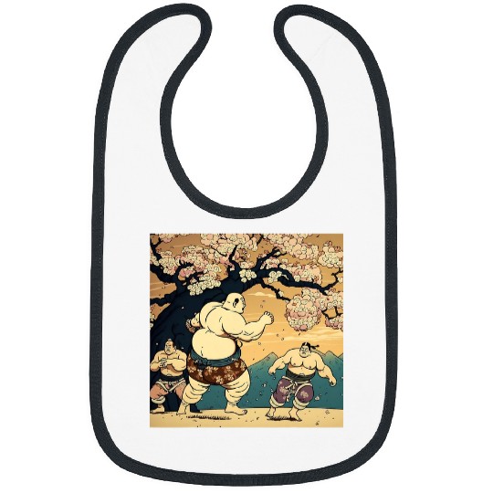 Sport sumos Creative Artistic Vision Japanese sumos Wrestling Bibs