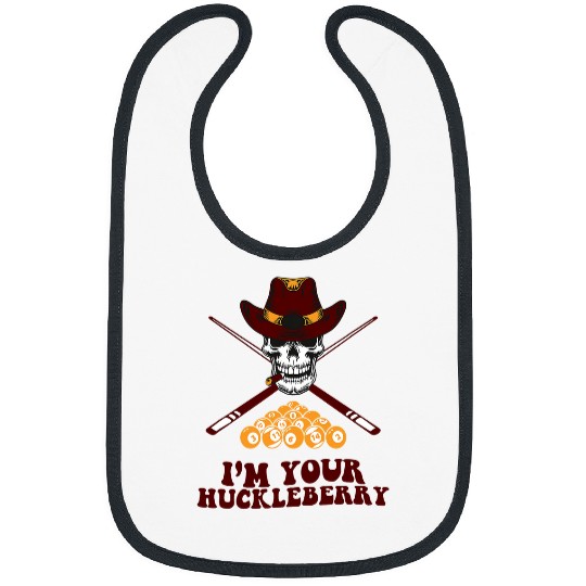 Sport Billiard Tee Billiards Pool IM Your Huckleberry Funny Bibs
