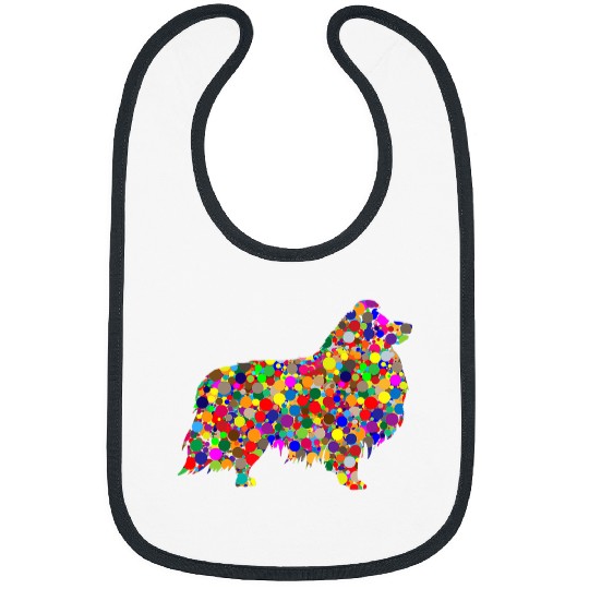 Shetland Pet Colorful Polka Dot Shetland Sheepdog International Dot Day Bibs