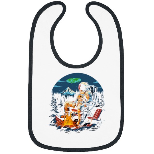 astronaut Flat Earth funny earth Conspiracy Bibs