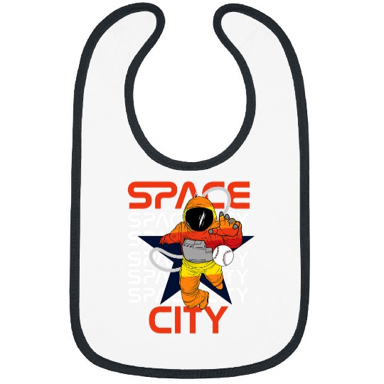 Sport Baseball H Town Houston Space City Vintage Baseball Astronaut Bibs