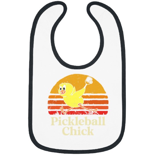Sport Pickleball Chick For Women Girls Chick Pickle Ball Fun Bibs