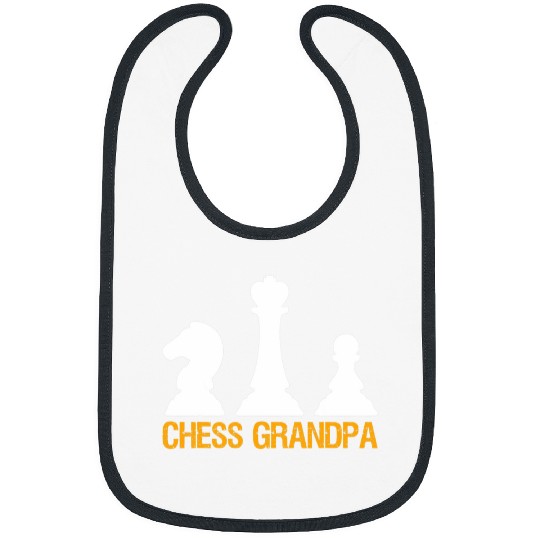 Mens Chess Grandpa Chess Grandfather Coachs Chess Club Bibs
