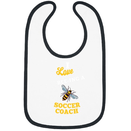 Sport Soccer I Love BeeIng A Soccer Coachs Honey Bee Job Profession Bibs