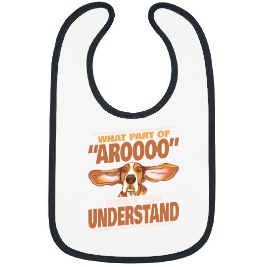 Basset Hound Pet Doggie Pet Dog Owner Dog Lover Funny Basset Hound Howl Humor Bibs