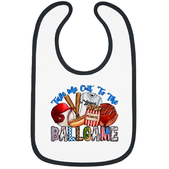 Sport Baseball Take Me Out To The Ball Game Baseball Player Fans Lover Bibs