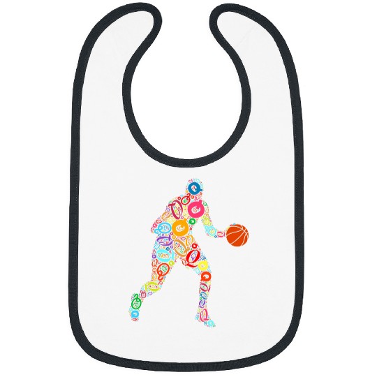 Sport Basketball Player Name Initial Monogram Custom Letter Q Bibs