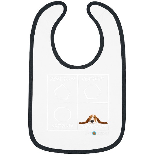 Basset Hound Pet Funny Basset Hound MoneyGon Bibs