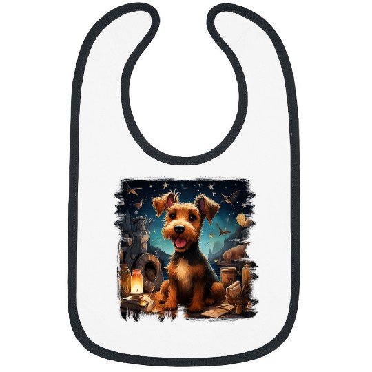 Airedale Terrier Pet Tooth Fairy Dental Hygiene Dog Bibs