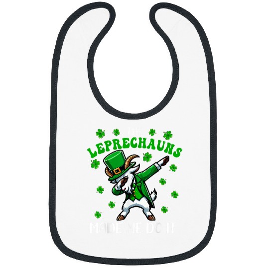 The Leprechauns Do It Patricks Day Shamrocks Goat Bibs