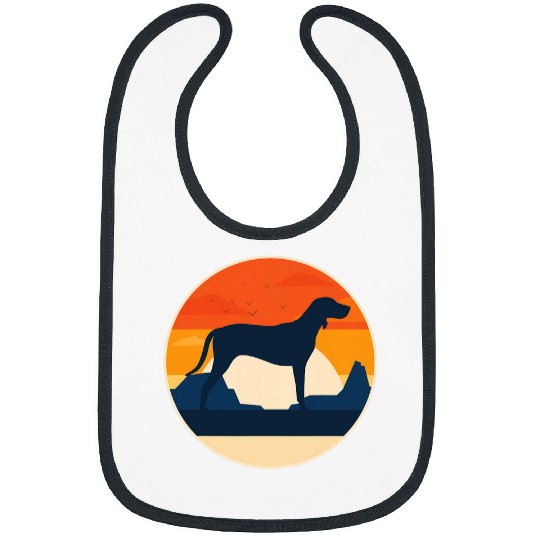 Coonhound Pet Treeing Walker Coonhound Dog Retro 17 Bibs