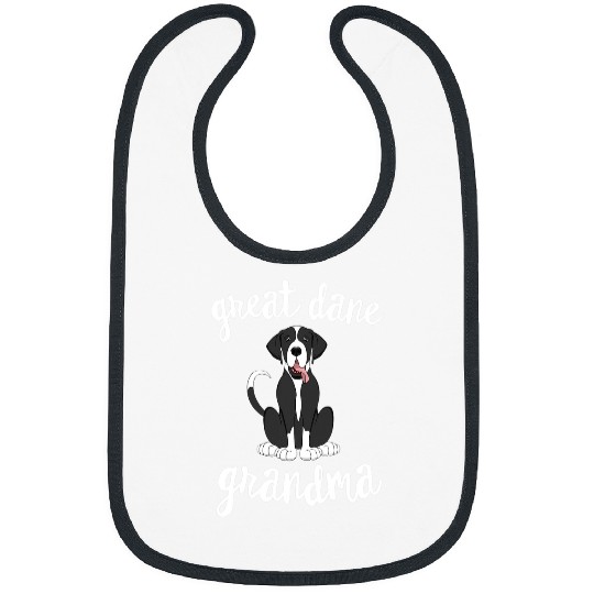 Great Dane Pet Mantle Great Dane Grandma Pawma Dog Grandparents Grand Maw 16 Bibs