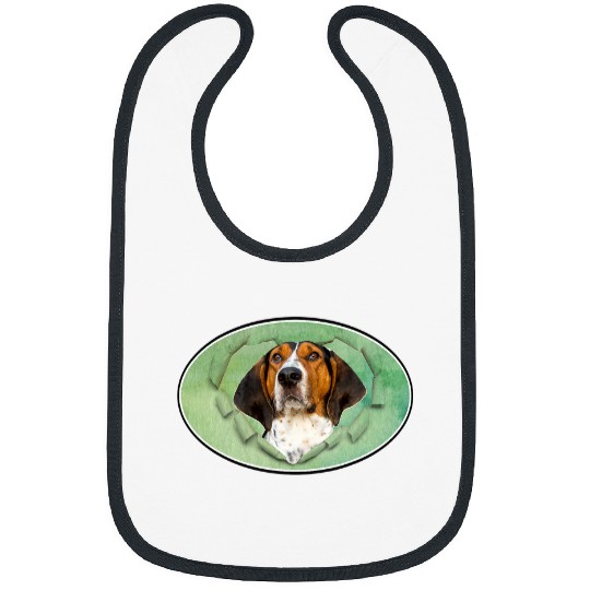 Coonhound Pet Watercolor Dog Treeing Walker Bibs