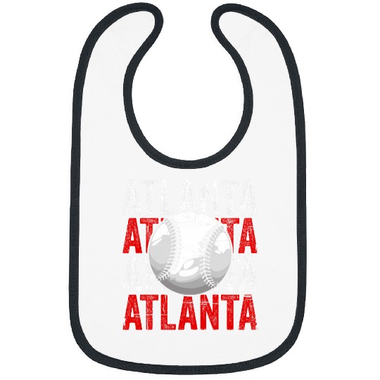 Sport Baseball vintages Atlanta Funny Baseball Lover Player and Fans 1 Bibs