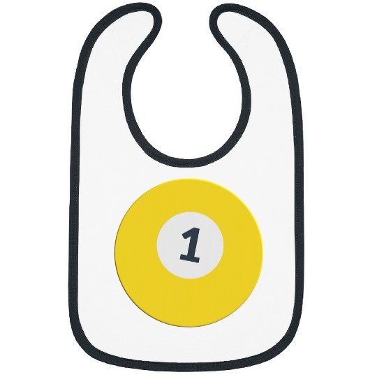 Sport Billiard One Team Number 1 Lucky Yellow Ball Billiards Pool Player Bibs