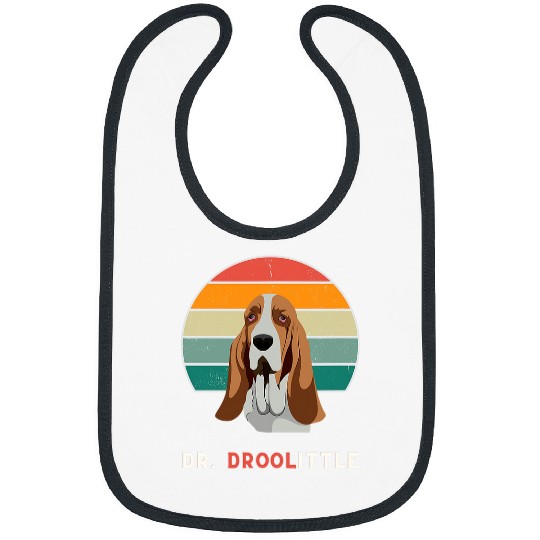 Basset Hound Pet Drooling Dog Funny Men Women Kids Bibs