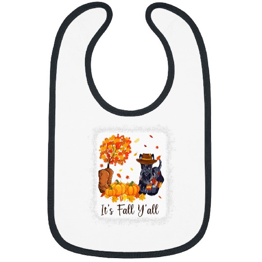 Scottish Terrier Pet Autumn Scottish Terrier Scottie Dog Lover Its Fall Yall Bibs