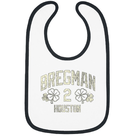 Sport Baseball Alex Bregman Houston Baseball St. Patricks Clover MLBPA 3 Bibs