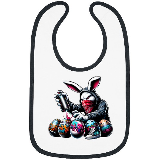 Graffiti Eggs Easter Bunny Urban Artist Streetwear Bibs