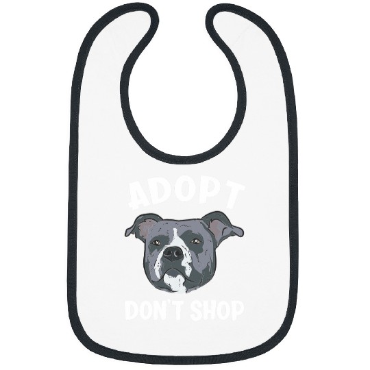 Pitbull Pet Adopt Dont Shop Funny American Pitbull Terrier Bibs