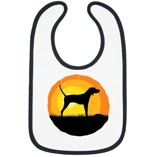 Coonhound Pet Treeing Walker Coonhound Dog Retro 11 Bibs