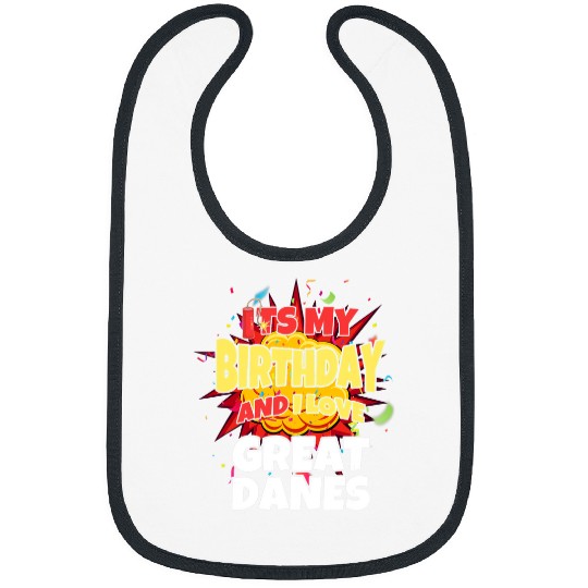 Great Dane Pet lover its my birthday and i love great danes great dane Bibs