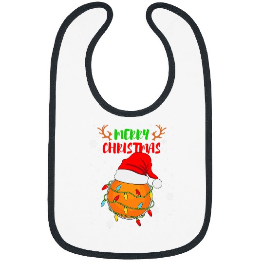 Sport Ping Pong Pingpong Christmas Lights Santa Hat Bibs