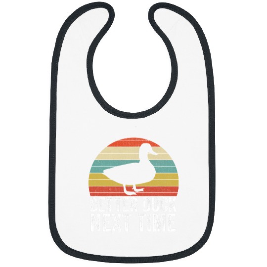 Sport Dodgeball Better Duck Next Time vintages Duckling 1 Bibs