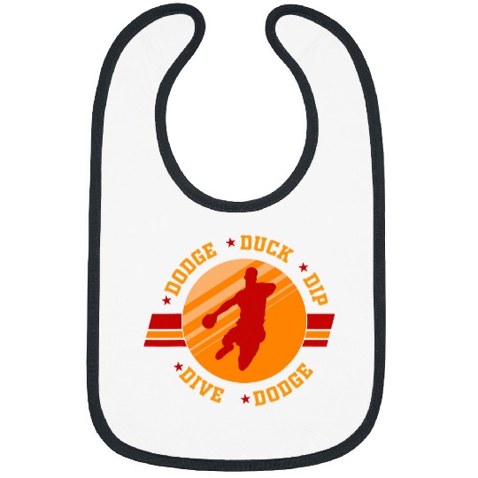 Sport Dodgeball Design for dodges Duck Dip Dive dodges 3 Bibs
