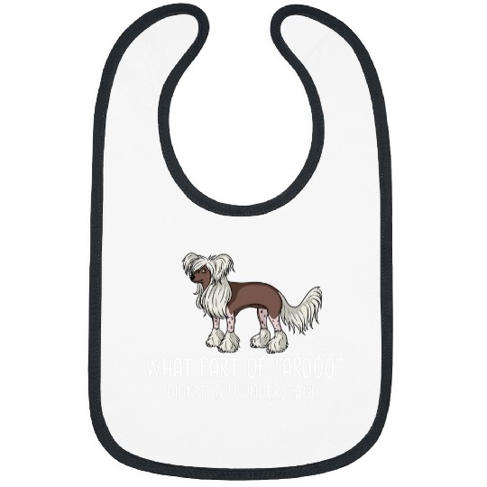 Chinese Crested Pet Powderpuff Dog Puppies Owner Lover 4 Bibs